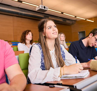 VT studenten in collegezaal